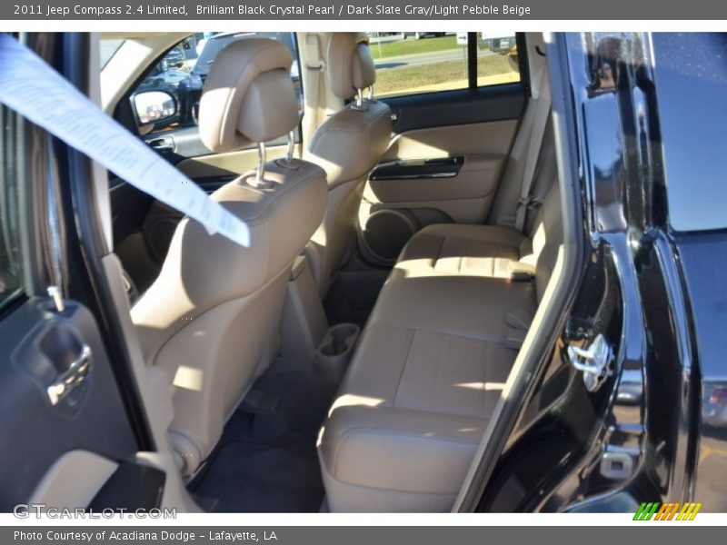 Brilliant Black Crystal Pearl / Dark Slate Gray/Light Pebble Beige 2011 Jeep Compass 2.4 Limited