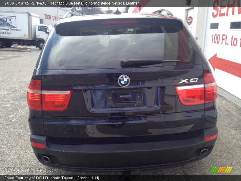 Monaco Blue Metallic / Sand Beige Nevada Leather 2009 BMW X5 xDrive30i