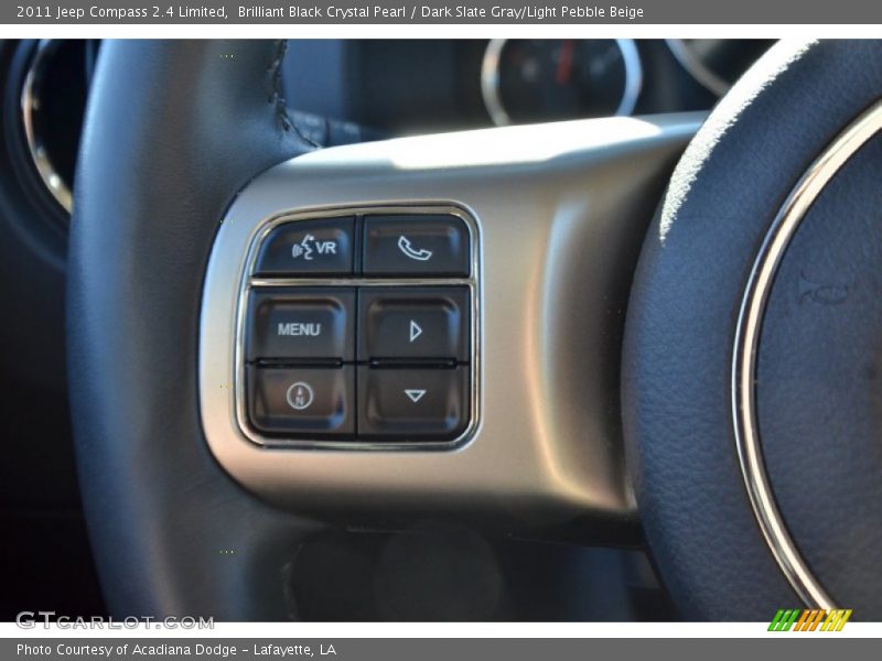 Brilliant Black Crystal Pearl / Dark Slate Gray/Light Pebble Beige 2011 Jeep Compass 2.4 Limited