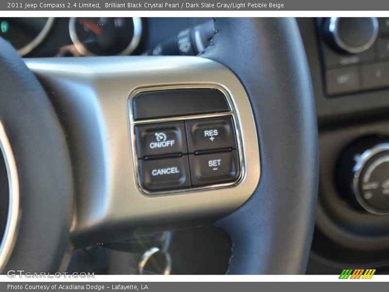 Brilliant Black Crystal Pearl / Dark Slate Gray/Light Pebble Beige 2011 Jeep Compass 2.4 Limited