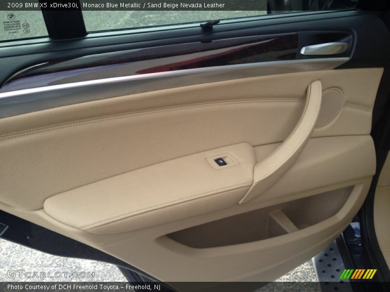 Monaco Blue Metallic / Sand Beige Nevada Leather 2009 BMW X5 xDrive30i