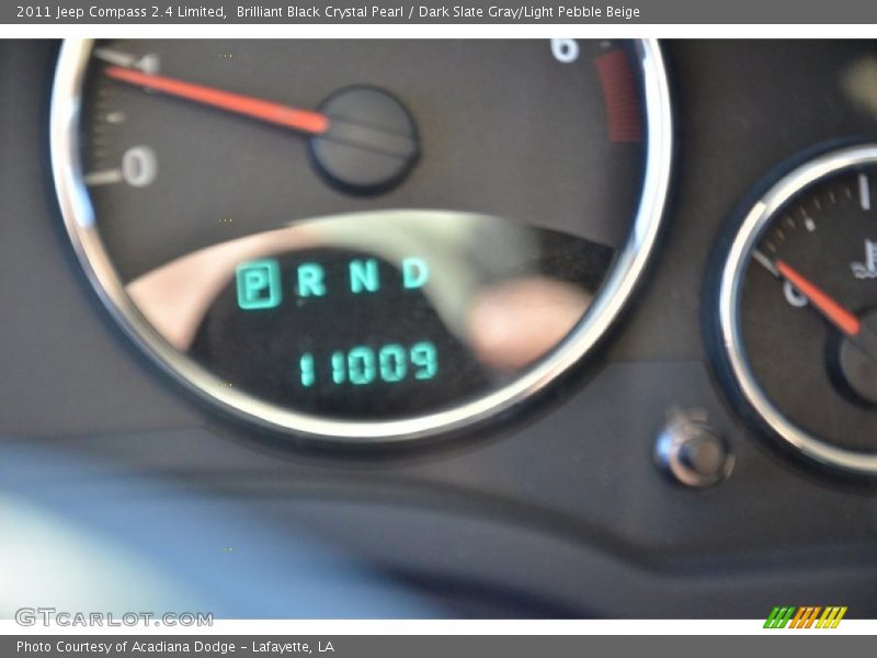 Brilliant Black Crystal Pearl / Dark Slate Gray/Light Pebble Beige 2011 Jeep Compass 2.4 Limited