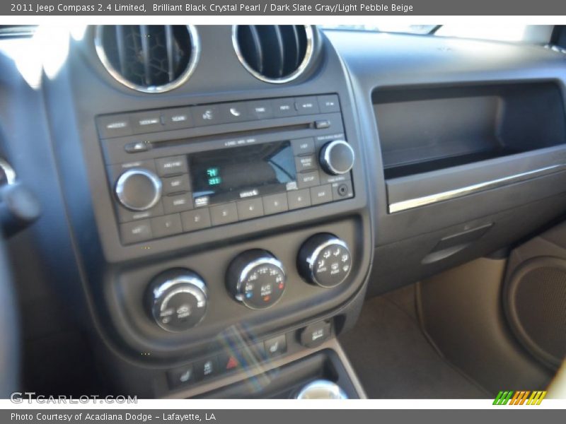 Brilliant Black Crystal Pearl / Dark Slate Gray/Light Pebble Beige 2011 Jeep Compass 2.4 Limited