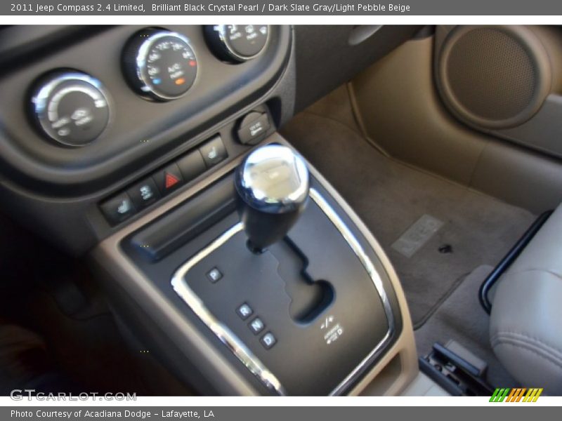 Brilliant Black Crystal Pearl / Dark Slate Gray/Light Pebble Beige 2011 Jeep Compass 2.4 Limited