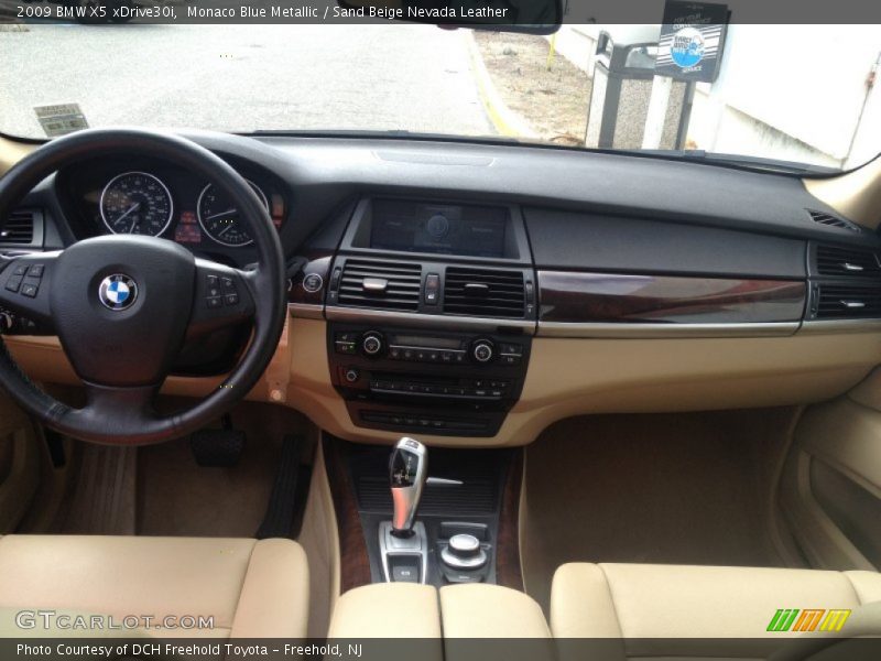 Monaco Blue Metallic / Sand Beige Nevada Leather 2009 BMW X5 xDrive30i