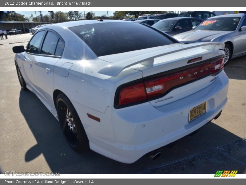 Bright White / Black 2012 Dodge Charger SRT8