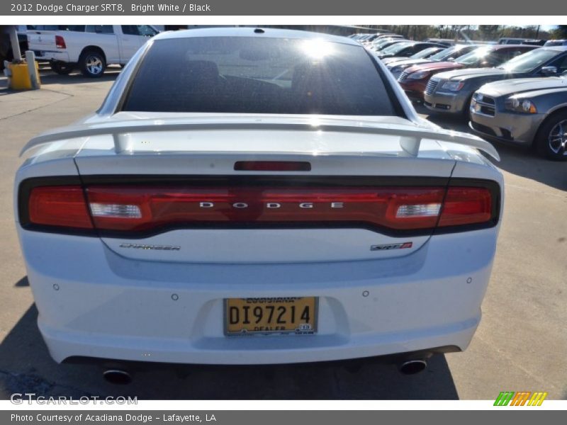 Bright White / Black 2012 Dodge Charger SRT8