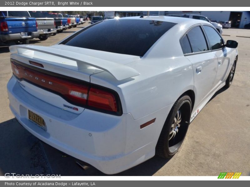 Bright White / Black 2012 Dodge Charger SRT8