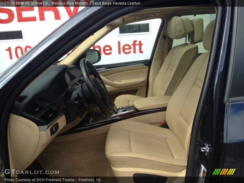 Monaco Blue Metallic / Sand Beige Nevada Leather 2009 BMW X5 xDrive30i