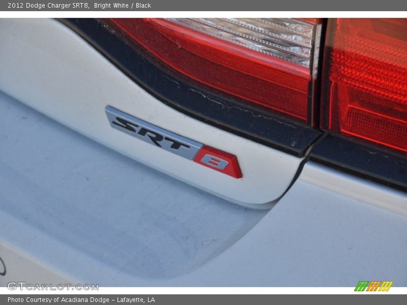 Bright White / Black 2012 Dodge Charger SRT8