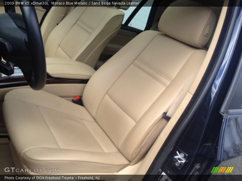 Monaco Blue Metallic / Sand Beige Nevada Leather 2009 BMW X5 xDrive30i