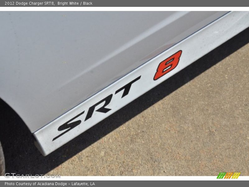 Bright White / Black 2012 Dodge Charger SRT8