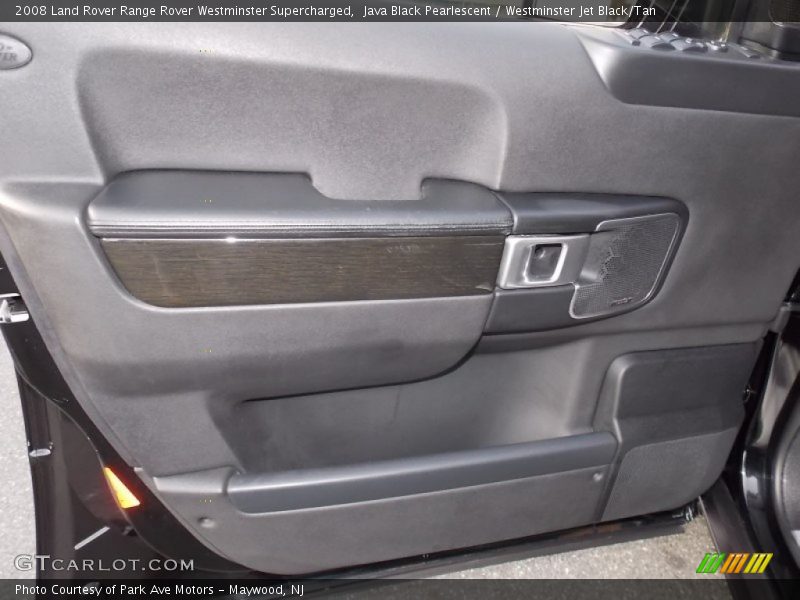 Java Black Pearlescent / Westminster Jet Black/Tan 2008 Land Rover Range Rover Westminster Supercharged