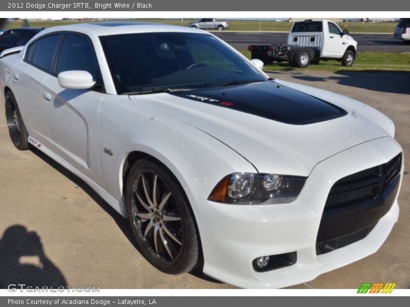 Bright White / Black 2012 Dodge Charger SRT8