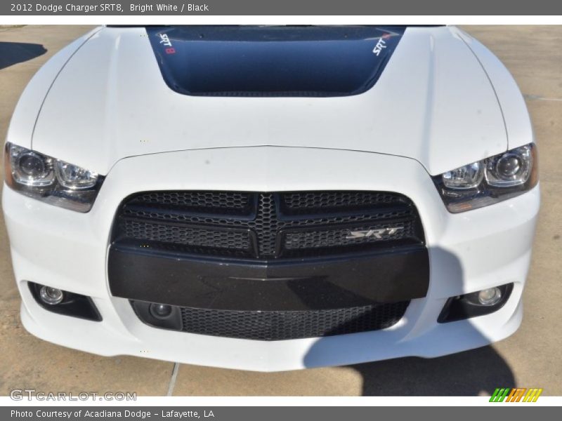 Bright White / Black 2012 Dodge Charger SRT8