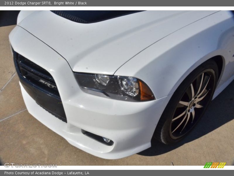 Bright White / Black 2012 Dodge Charger SRT8