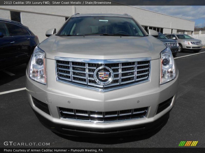 Silver Coast Metallic / Shale/Brownstone 2013 Cadillac SRX Luxury FWD