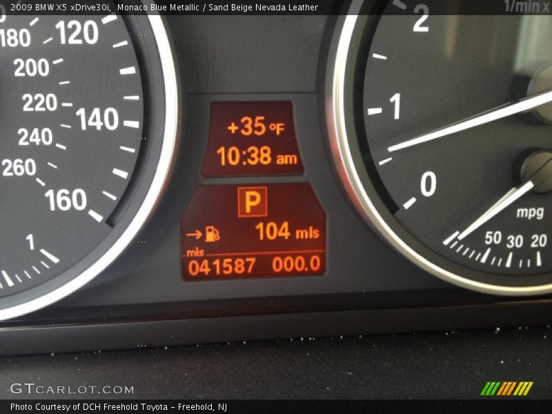 Monaco Blue Metallic / Sand Beige Nevada Leather 2009 BMW X5 xDrive30i
