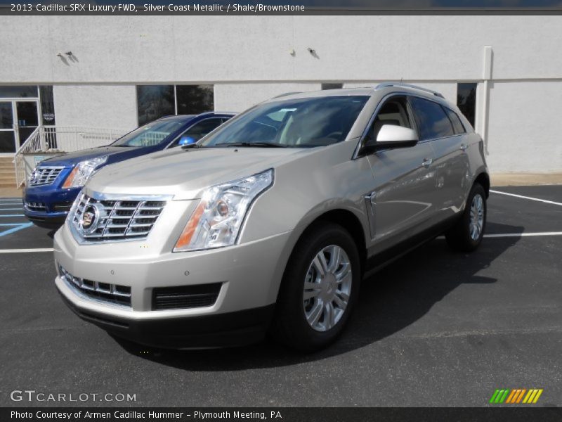 Silver Coast Metallic / Shale/Brownstone 2013 Cadillac SRX Luxury FWD