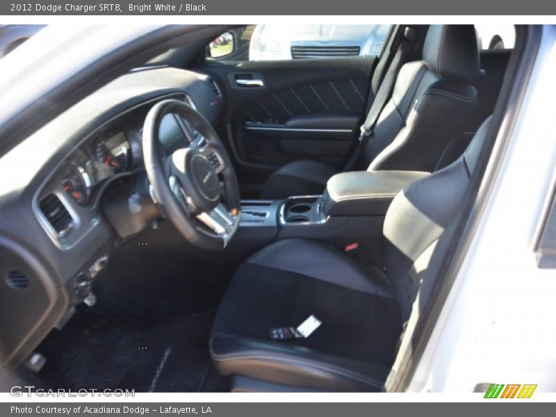 Bright White / Black 2012 Dodge Charger SRT8