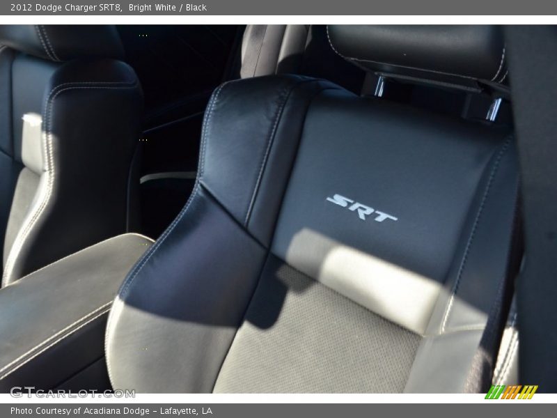 Bright White / Black 2012 Dodge Charger SRT8