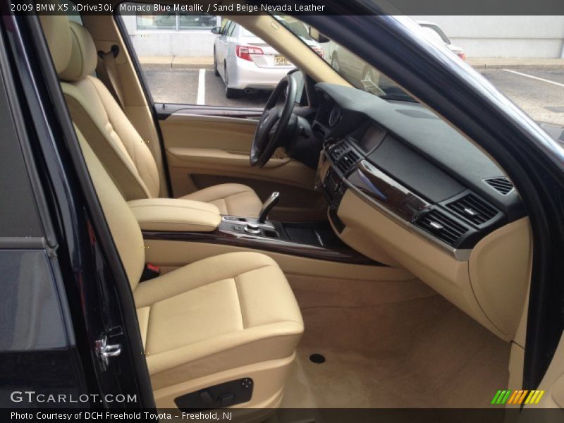 Monaco Blue Metallic / Sand Beige Nevada Leather 2009 BMW X5 xDrive30i