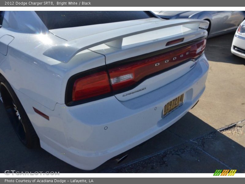 Bright White / Black 2012 Dodge Charger SRT8