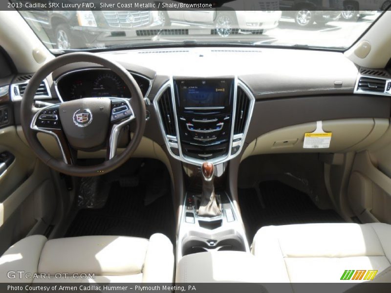 Silver Coast Metallic / Shale/Brownstone 2013 Cadillac SRX Luxury FWD