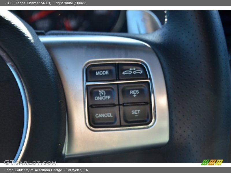 Bright White / Black 2012 Dodge Charger SRT8