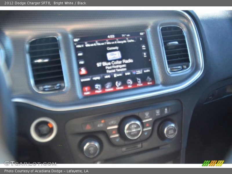 Bright White / Black 2012 Dodge Charger SRT8