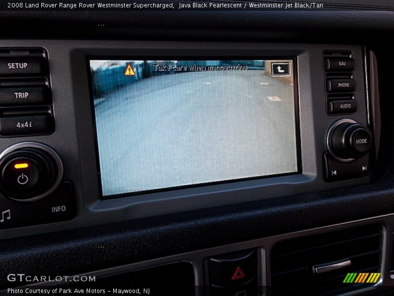 Java Black Pearlescent / Westminster Jet Black/Tan 2008 Land Rover Range Rover Westminster Supercharged
