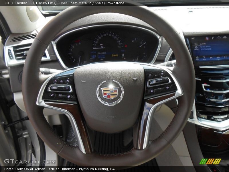 Silver Coast Metallic / Shale/Brownstone 2013 Cadillac SRX Luxury FWD