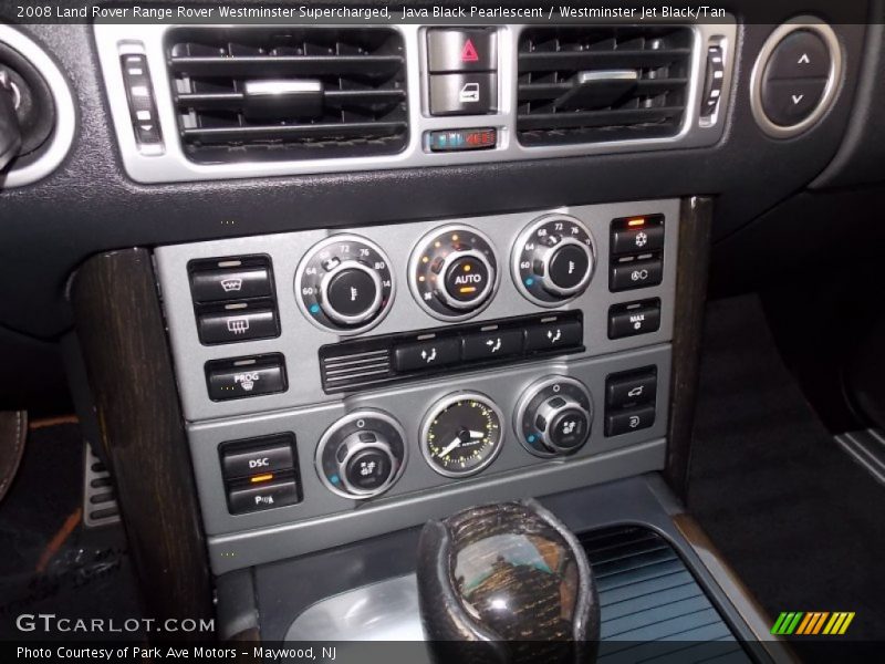 Controls of 2008 Range Rover Westminster Supercharged