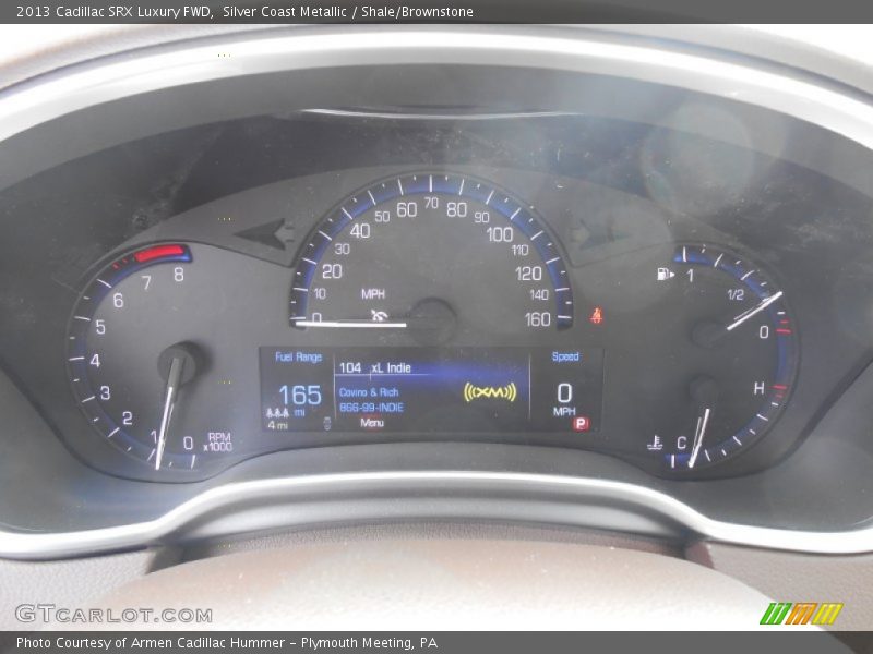 Silver Coast Metallic / Shale/Brownstone 2013 Cadillac SRX Luxury FWD