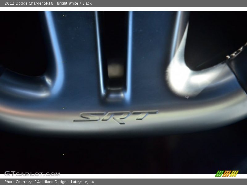 Bright White / Black 2012 Dodge Charger SRT8
