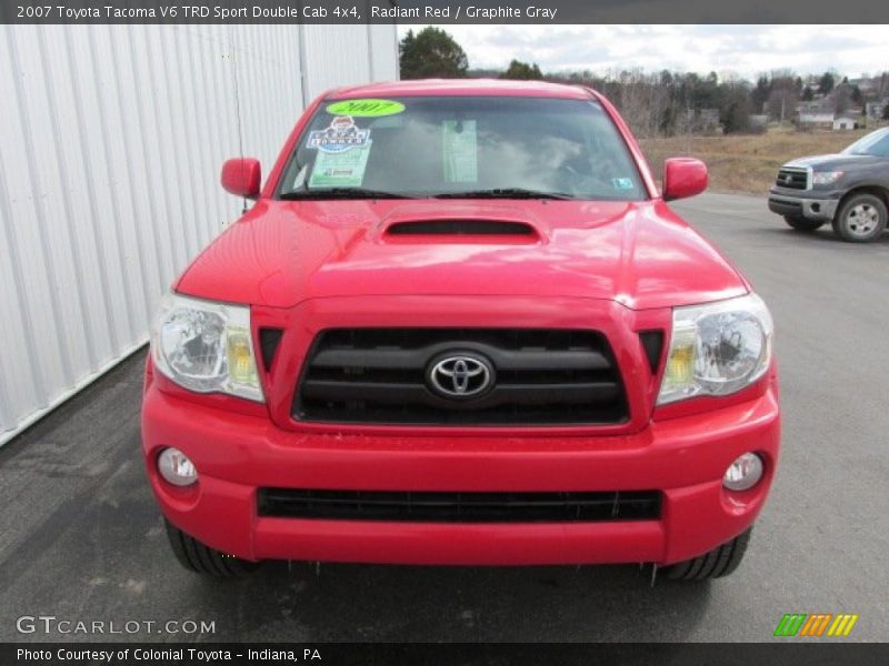 Radiant Red / Graphite Gray 2007 Toyota Tacoma V6 TRD Sport Double Cab 4x4