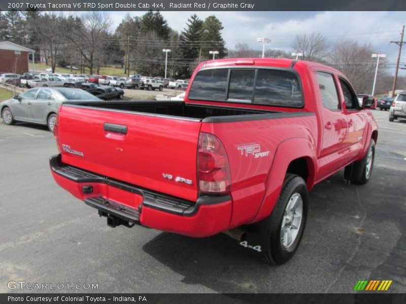 Radiant Red / Graphite Gray 2007 Toyota Tacoma V6 TRD Sport Double Cab 4x4