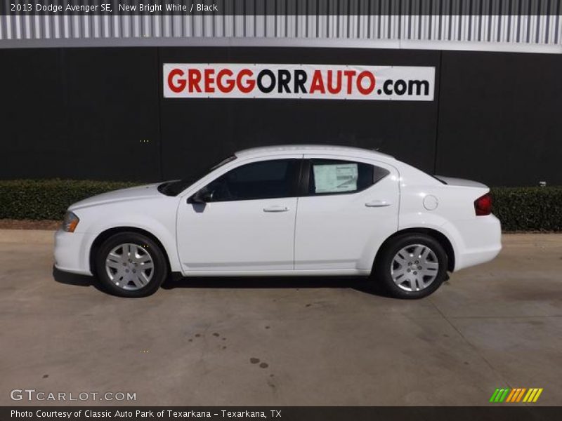 New Bright White / Black 2013 Dodge Avenger SE
