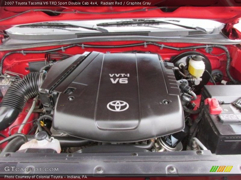 Radiant Red / Graphite Gray 2007 Toyota Tacoma V6 TRD Sport Double Cab 4x4