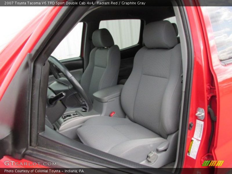 Radiant Red / Graphite Gray 2007 Toyota Tacoma V6 TRD Sport Double Cab 4x4