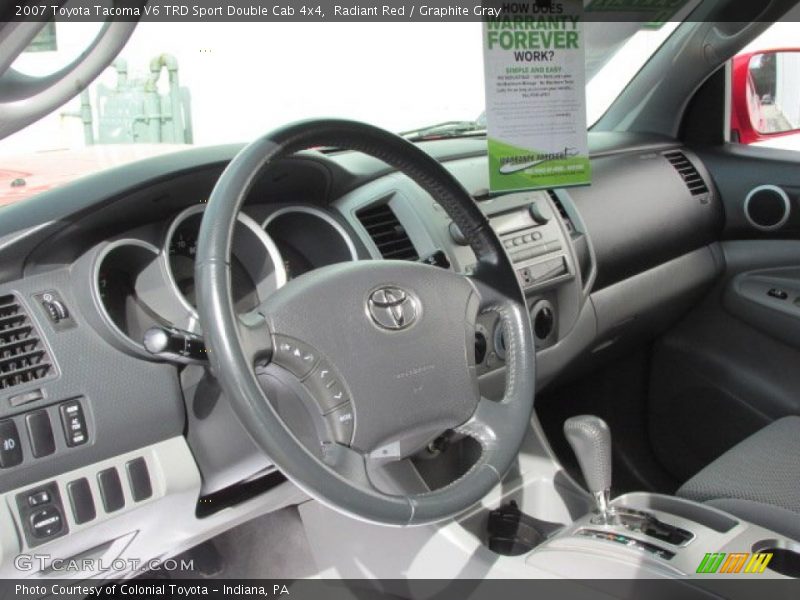 Radiant Red / Graphite Gray 2007 Toyota Tacoma V6 TRD Sport Double Cab 4x4
