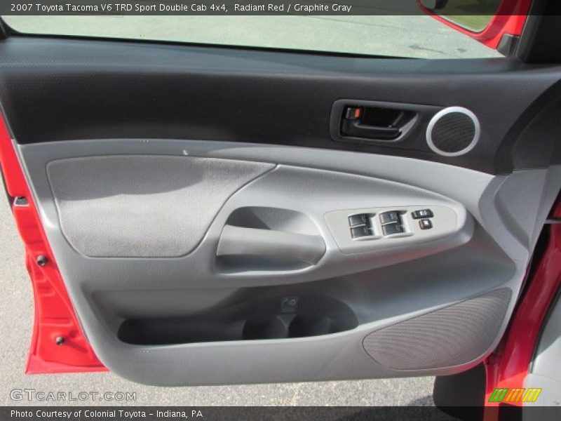 Radiant Red / Graphite Gray 2007 Toyota Tacoma V6 TRD Sport Double Cab 4x4