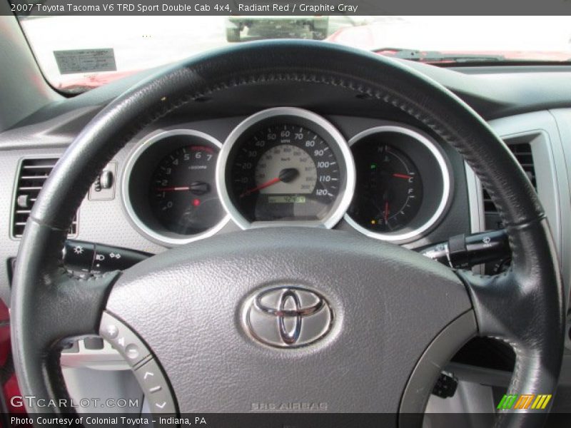 Radiant Red / Graphite Gray 2007 Toyota Tacoma V6 TRD Sport Double Cab 4x4