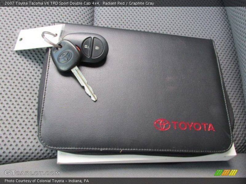 Radiant Red / Graphite Gray 2007 Toyota Tacoma V6 TRD Sport Double Cab 4x4