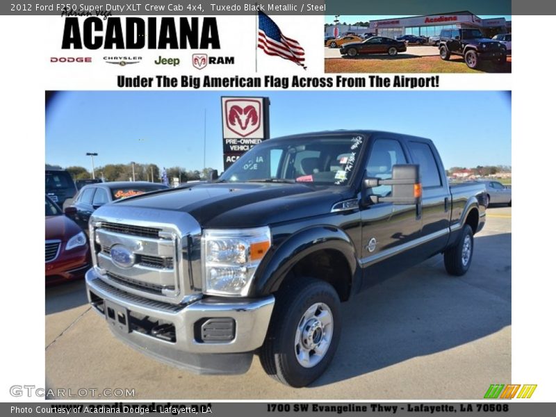 Tuxedo Black Metallic / Steel 2012 Ford F250 Super Duty XLT Crew Cab 4x4