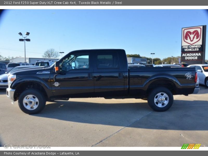 Tuxedo Black Metallic / Steel 2012 Ford F250 Super Duty XLT Crew Cab 4x4