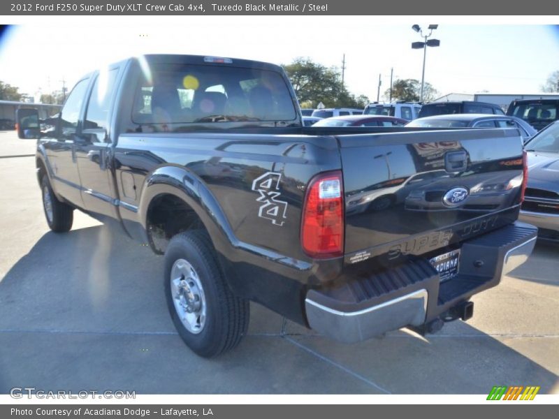 Tuxedo Black Metallic / Steel 2012 Ford F250 Super Duty XLT Crew Cab 4x4