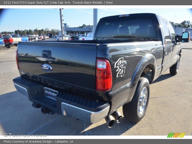 Tuxedo Black Metallic / Steel 2012 Ford F250 Super Duty XLT Crew Cab 4x4