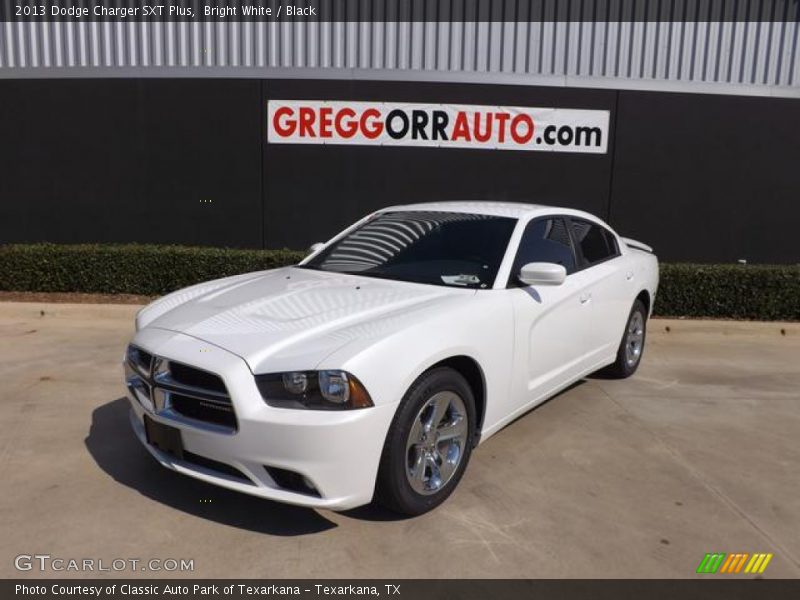 Bright White / Black 2013 Dodge Charger SXT Plus