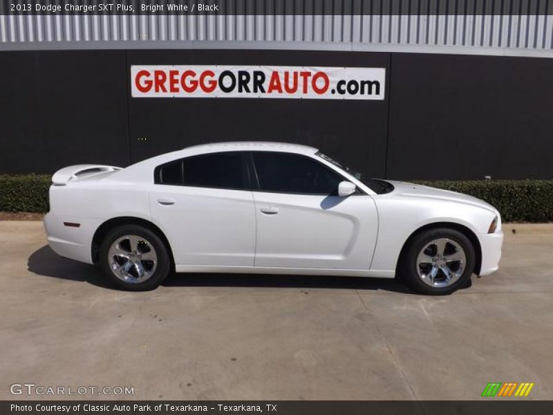 Bright White / Black 2013 Dodge Charger SXT Plus